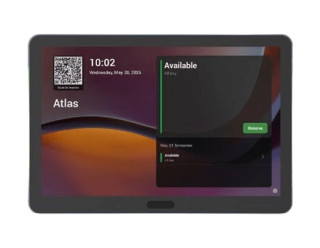MAXHUB Panel SP10 MDEP-empowered 11 inch enterprise room scheduling touch panel with Android 15, Wi-Fi 6, Bluetooth and PoE support